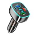 thumbnail image 1 of EZLIFE Cargador de coche 3USB+2PD multipuerto con soporte para pantalla digital con 5 puertos W4 K7P0, 1 of 1