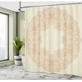 thumbnail image 4 of Ambesonne Floral Shower Curtain, Victorian Feminine Art, 69"Wx70"L, Beige, 4 of 4