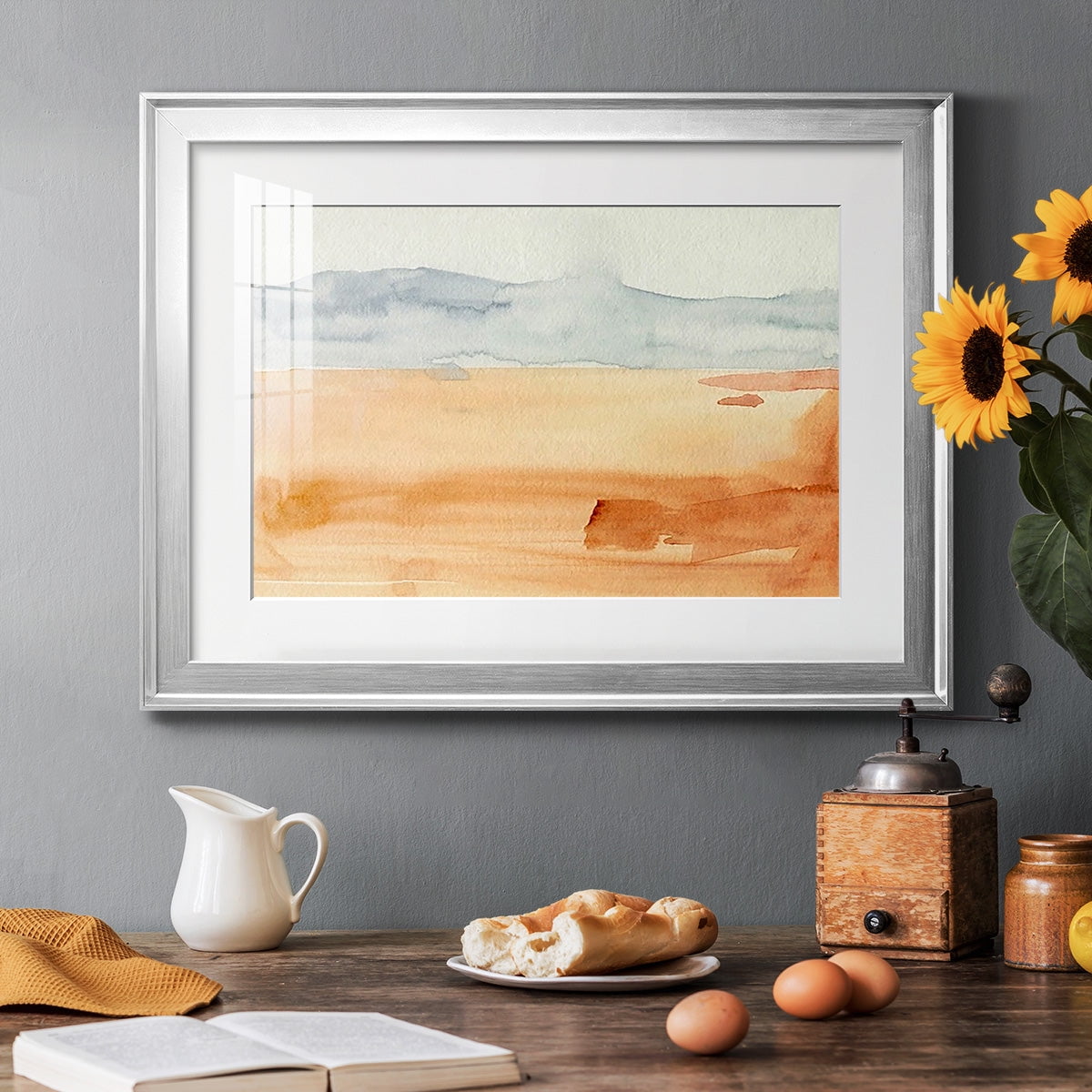 Ash Blue Horizon II Premium Framed Print - Ready to Hang
