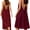 Burgundy, variant on 2PCS Casual Backless Cami Dress for Women, Sleeveless Flowy Lounge Midi with Adjustable Tie Open Back