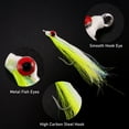 thumbnail image 2 of Dr.Fish 6 Pack Clouser Minnow Fishing Flies Streamer Fly Fishing Lure Artificial Fly Baitfish Bass Fishing Flies Hook Saltwater Fishing Flies Freshwater Fishing Striper Mackerel Flounder Lures #4, 2 of 8