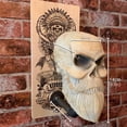 thumbnail image 3 of Muyoka Soporte para casco de calavera de motocicleta, soporte para casco, esencial para entusiastas de las motocicletas, decoraci贸n de pared de cabeza de fantasma con resina, 3 of 7