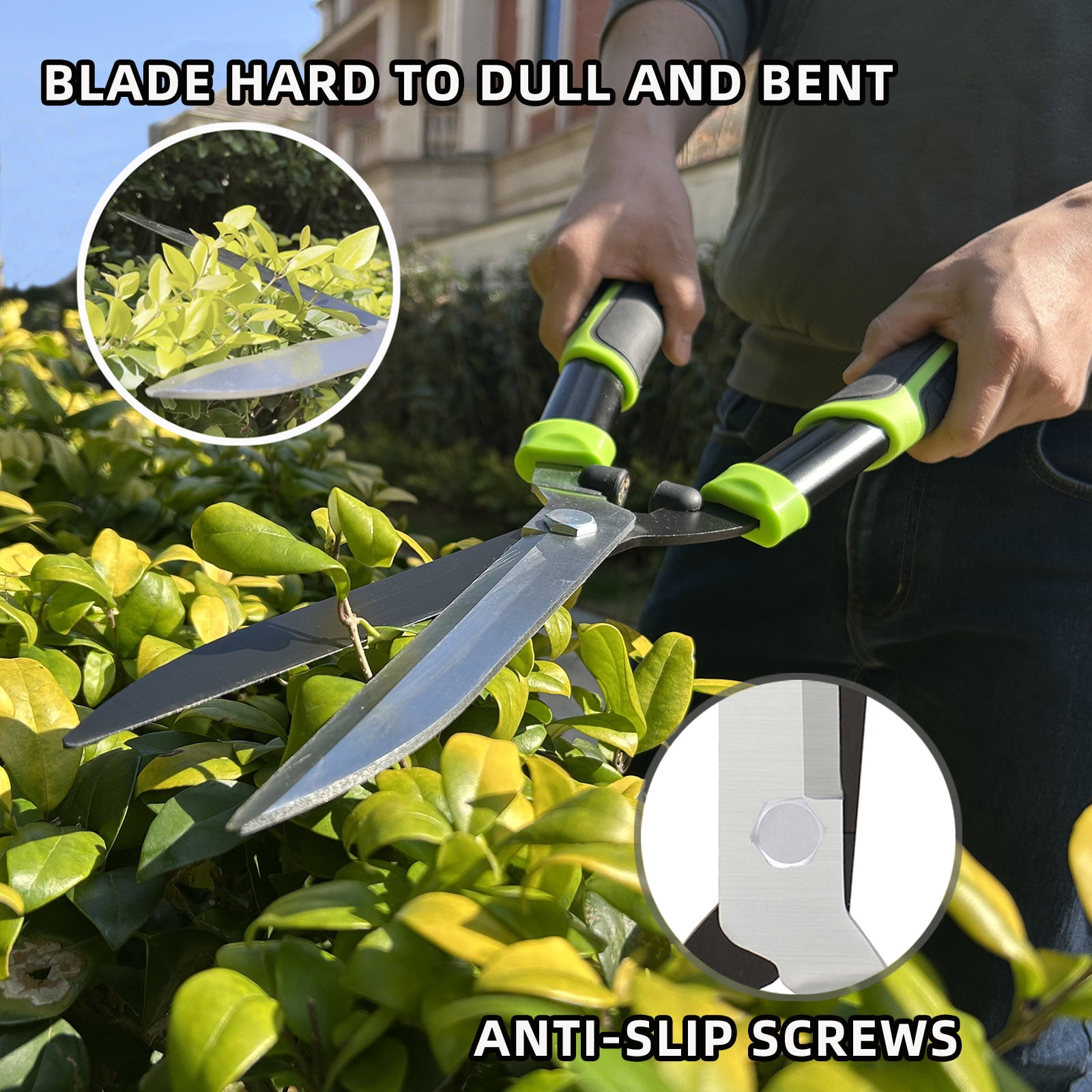 YARTTING Hedge Shears, Hedge Clippers for Trimming Borders, Hedge Trimmer with Sharp Blade, Shears Gardening Tools for Shaping Hedges, Shrubs Bushes