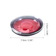 thumbnail image 2 of Unique Bargains 1 Set Convenient Round Eyelash Storage Case Red Acrylic, 2 of 5