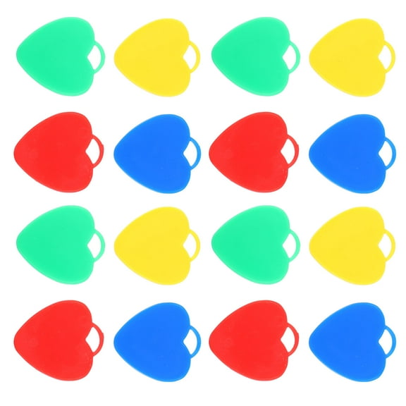 LEORX 16pcs Assorted Color Balloon Weights Plastic Heart Shaped Prevent Floating Parties