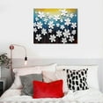 thumbnail image 4 of GOSMITH White Flowers Oil Paintings on Canvas Wall Art for Living Room Bedroom Home Decorations Large Modern Stretched and Framed 100% Hand Painted Contemporary Pretty 20x16in, 4 of 4