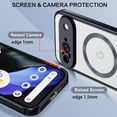 thumbnail image 2 of TELASO for Google Pixel 9 Case Compatible with Mag-Safe 6.3" Magnetic Plated Slim Thin Non-Yellowing Clear Transparent Shockproof Soft Tpu Electroplated Bumper Phone Case for Pixel 9 Black, 2 of 9