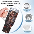 thumbnail image 4 of Lsque Chucky Pattern 40 OZ Ice Bully Cup with Handle and Straw, Double Wall Stainless Steel Tumbler Travel Coffee Cup with Lid for Christmas Present, 4 of 8