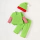 thumbnail image 4 of Disfraz de Navidad para niña, ropa de manga larga a rayas de polar, ropa de Papá Noel, conjuntos de ropa informal, cómoda y moderna para niñas de 2 a 3 años, 4 of 6