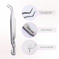 thumbnail image 2 of Curacoro Pince à Cils - Pince à Cils Professionnelle et de Précision à Pointe en Fibre pour Extensions de Cils, Pinces Multi-Formes et Usages pour Volume, Isolation et Cils Classiques (Argent, Gagnez du Temps), 2 of 8
