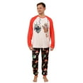 thumbnail image 3 of Matching Family Pajamas Sets Christmas PJ's Santa Sloth Print Top and Pants Bottom 2Pcs Sleepwear, 3 of 9