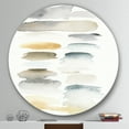thumbnail image 3 of Designart 'Watercolor Geometric Swatch Element VI' Geometric Metal Circle Wall Art, 3 of 3