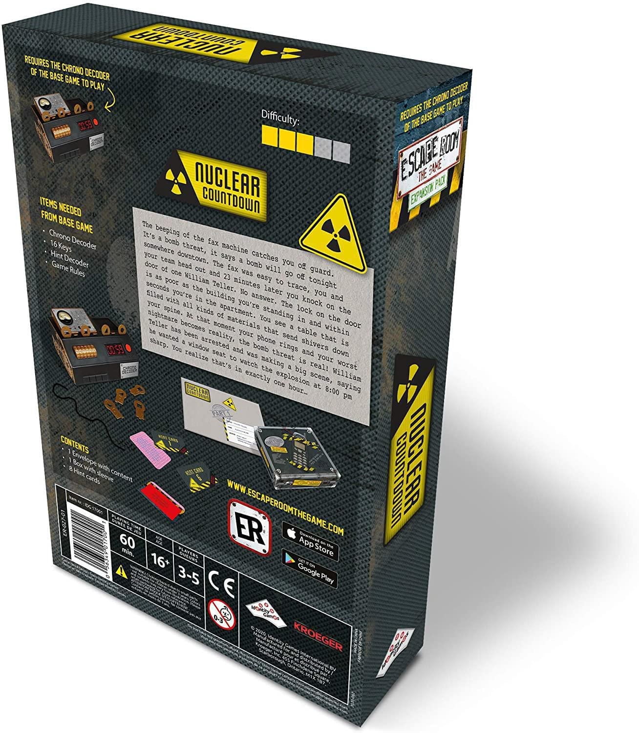 Identity Games Escape Room The Game Expansion Pack: Nuclear Countdown
