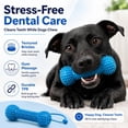 thumbnail image 2 of Dual-Action Canine Dental Prop,Dog Dental Chew Toy for Effortless Brushing,Interactive Treat-Dispensing Squeaky Bone,Pet Oral Care for Small,Medium,and Large Breeds (Blue-1pc), 2 of 9