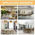 thumbnail image 3 of Dining Chair Covers Set of 6,Washable Spandex Parson Chair Slipcovers Kitchen Stretch Seat Cover Removable for Dining Room,Hotel,Restaurant(6PCS,Beige Eucalyptus), 3 of 6