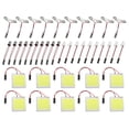 thumbnail image 1 of Unique Bargains COB 48SMD DC12V LED Panel Car RV Interior Dome Light with BA9S T10 Festoon Adapters White (Set of 10), 1 of 7