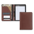 thumbnail image 5 of Samsill Contrast Stitch Leather Padfolio, 6 1/4w X 8 3/4h, Open Style, Brown, 5 of 8