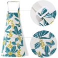 thumbnail image 3 of Paquete de 2 delantales con pechera para mujer, delantal de cocina de lino y algodón suave con bolsillos ajustables, lavable a máquina brillar Hogar, 3 of 6