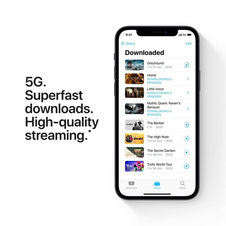 Simple Mobile Apple iPhone 12, 64GB, Black Prepaid Smartphone