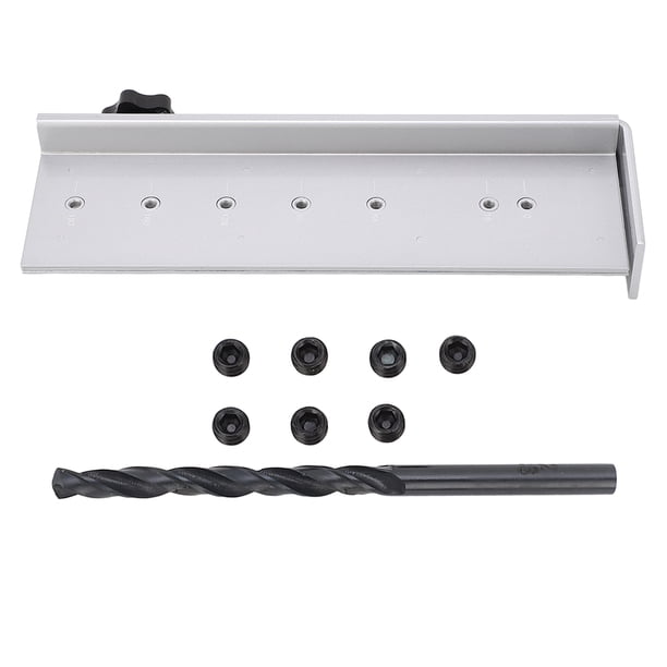 Localizador De Punzonado Con Manija De 4 Mm Aleación De Aluminio Ajustable 7 Orificios Posicionamiento En 2 Pasos Localizador De Orificio Expandible Para Gabinete Para Cajones De Cocina, Gabinetes