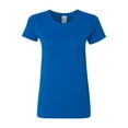 thumbnail image 2 of Gildan - Heavy Cotton Women’s T-Shirt - 5000L - Neon Blue - Size: S, 2 of 3
