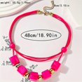 thumbnail image 2 of Exaggerated new handmade beaded wax rope necklace personality fashion multi-color clavicle, 2 of 3