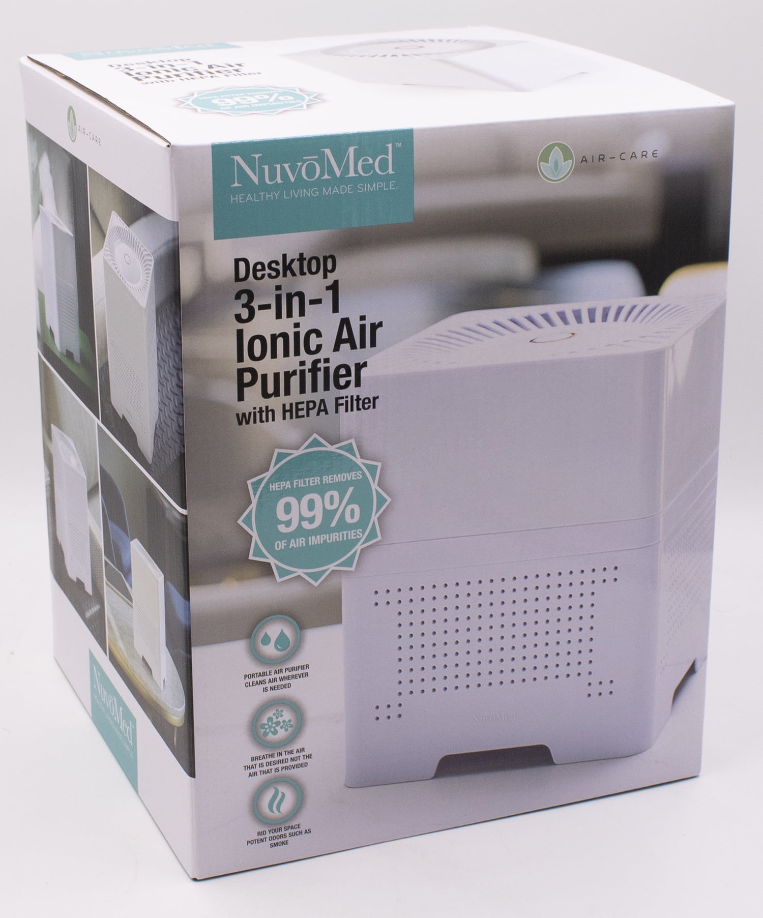 Desktop Ionic Air Purifier with HEPA Filter