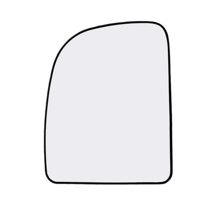 Driver Side Mirror Glass For Ford E150 E250 E350 E450 Van, F250 F350 F450 Truck (Upper Towing Mirror)