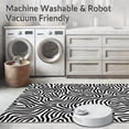 thumbnail image 5 of ODIKA 8'x10' Machine Washable Non-Slip Area Rug, Contemporary Abstract Animal Inspired Design with Bold High Traffic Rug, Black, 299547, 5 of 7