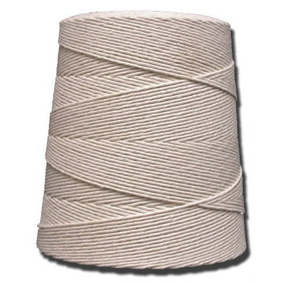 T W Evans Cordage Cotton Twine White, 26 lb. Strength, 3200 Feet | 1 Each