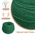 thumbnail image 3 of Uxcell Cuerda de Yute Natural de 100 Metros, Cuerda de Yute de 3 mm, Cuerda de Yute Color Verde Oscuro para Manualidades, Envoltura de Regalos, Decoración, Empaque, Jardinería y Soporte de Plantas, 3 of 6