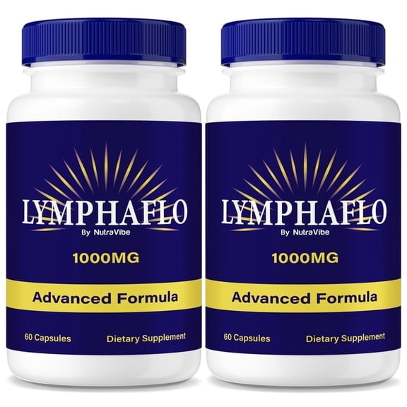 (2 Pack) Lymphaflo Capsules, Original Lymphaflo Formula - Naturally Supports Healthy Circulation, Stable Levels and Energizes the Body, Official Review (120 Capsules)
