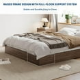 thumbnail image 3 of Danolapsi Full Size Wood Platform Bed Frame,Wooden Bed Frame Without Headboard,Full Size Floor-Standing Bed Frame,Space-Saving Bed Frame,Wood Slat Support,No Box Spring Needed,Easy Assembly, 3 of 8
