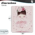 thumbnail image 4 of Stupell Industries Cottage Ballerina With Floral Headdress Canvas Art, 30 x 40, by Creative Studio, 4 of 8