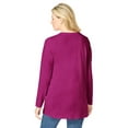 thumbnail image 2 of Woman Within Plus Size Perfect Long-Sleeve V-Neck Tunic, 2 of 6
