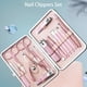 thumbnail image 4 of Kit de manicura Ecomeon acero inoxidable 18 piezas oro rosa, 4 of 5