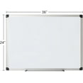 Office Depot AluminumFramed DryErase Board, 24" x 36", White Board