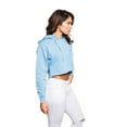 thumbnail image 5 of G-Style USA Women's Long Sleeved Crop Top Hoodie LH13118 - Mineral Blue - 2X-Large, 5 of 8