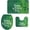 Happy St Patrick''s Day, variant on 3 Pieces Bathroom Rugs Set, Black Leopard Print, Toilet Seat Cover+ Contour Mat+ Flannel Bath Rug, Bathroom Decor