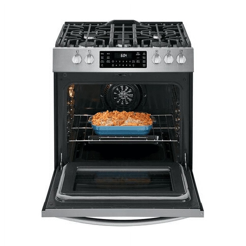 Frigidaire FGGH3047VF 30 Gallery Series Gas Range with 5 Sealed Burners griddle True Convection Oven Self Cleaning Air Fry Function in Stainless Steel - image 6 of 14