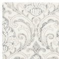 thumbnail image 2 of SAFAVIEH Micro-Loop Cornelius Floral Ogee Wool Area Rug, Ivory/Grey, 5' x 8', 2 of 4