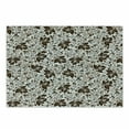 thumbnail image 1 of Earth Tones Cutting Board, Brown Silhouette Petals and Leafage with Spiral Stems Gardening Plants, Decorative Tempered Glass Cutting and Serving Board, Small Size, Dark Brown White, by Ambesonne, 1 of 1