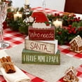 thumbnail image 7 of Santa Hat Style Layered Tray Ornament - Desktop Decor For Festive Holiday Tabletop Display & Home (C), 7 of 7