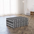 thumbnail image 3 of Ethnic Foldable Mattress, Monochrome Chain Forms Art, 74.8" x 39.4", Charcoal Grey and White, by Ambesonne, 3 of 6