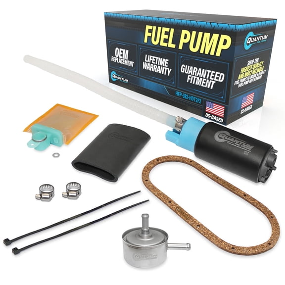 Fuel Pump w/ Tank Seal, Fuel Filter, Strainer for Harley Davidson Motorcycle - OEM Replacement, HFP-382-HDT2F2 QFS