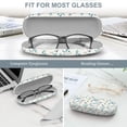 thumbnail image 3 of Funda para gafas Fintie Hard Shell Blue Robins de piel vegana, 3 of 7