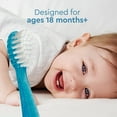 thumbnail image 3 of RADIUS Totz Toothbrush Extra Soft Brush BPA Free & ADA Accepted Designed for Delicate Teeth & Gums for Children 18 Months & Up - Blue Sparkle - Pack of 1, 3 of 10