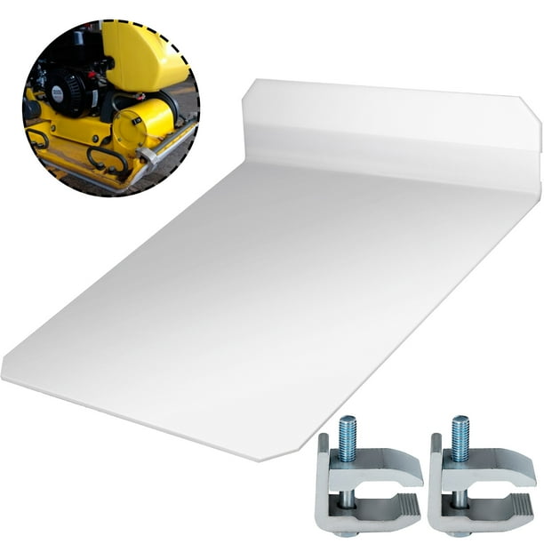 Plate compactor rubber pad outlet