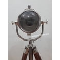 thumbnail image 3 of Designer Chrome Collectible Searchlight Spot Light Studio Table Lamp With Tripod Stand, 3 of 5