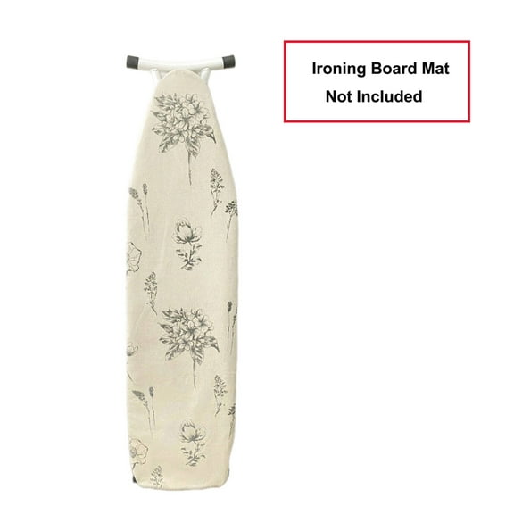 AUQ Ironing Board Cover,Heat-Resistant Surface Ironing Mat,Hook-and-Loop Fasteners Ironing Board Cover and Pad,Bee